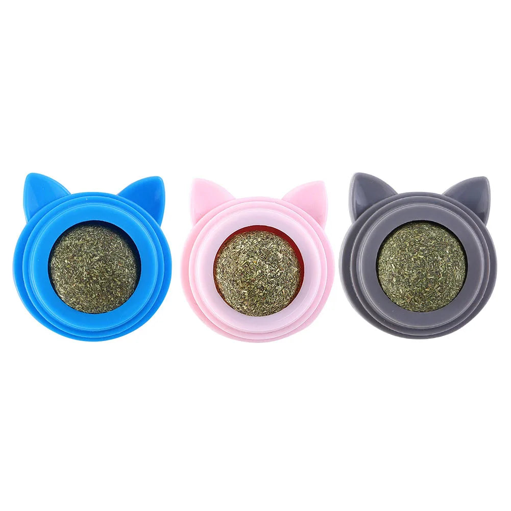1-3pcs Pet Stuff Healthy Cat Catnip Toys Ball Cat Candy Licking Snacks Catnip Snack Nutrition Energy Ball Kitten Toy Cat Supplie