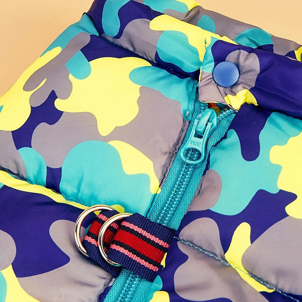 Autumn Winter Pet Dog Padded Coat Super Warm Jacket Thicken Reflective Dog Clothes Waterproof Puppy Jumpsuits Pet Dog Clothing