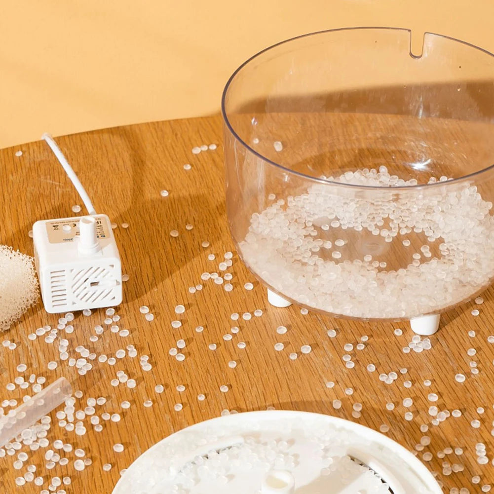 1200ml Electric Mute Automatic Cat Water Fountain with USB Filtering for Clean and Fresh Drinking Experience