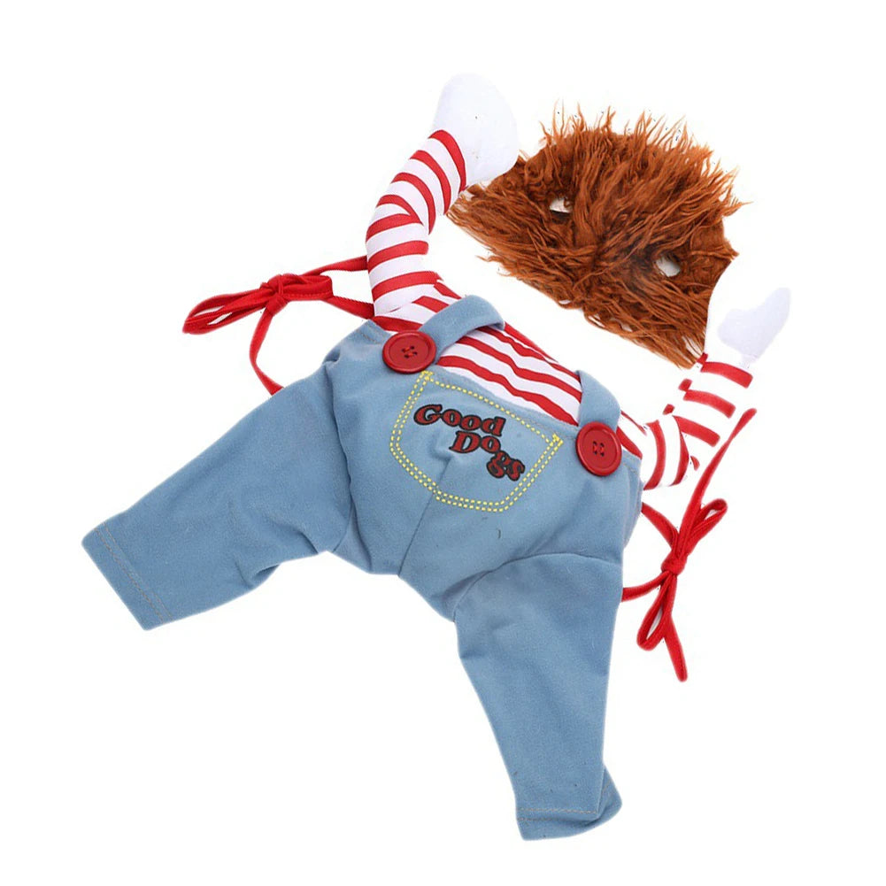Halloween Dog Costumes Funny Pet Clothes Adjustable Dog Cosplay Costume Sets Novelty Clothing For Medium Large Dogs Pets Clothes
