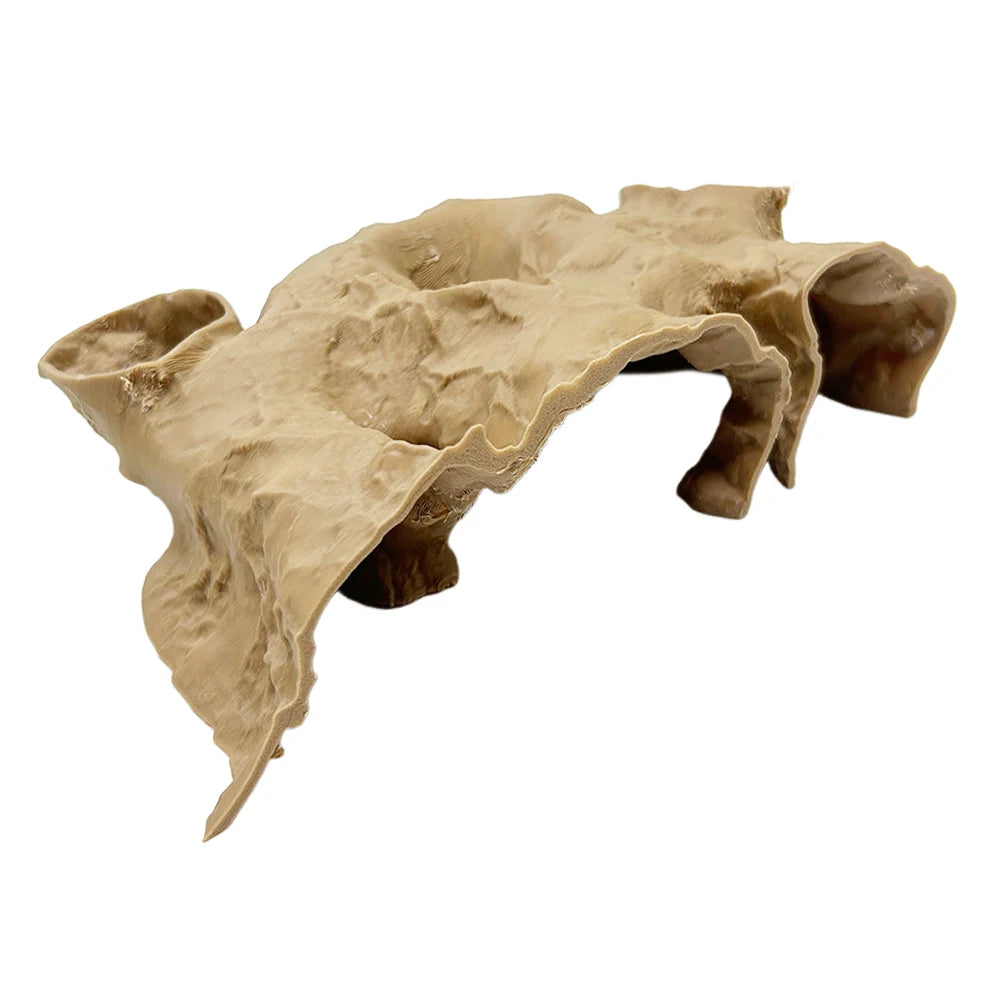 3D Printed Fish Tank Accessories Underground Tunnel Cave Fish Hideout Decor for Cherry Shrimp Chili Rasbora Hermit Crab