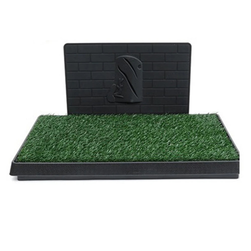 Dog Grass Pad with Large Tray Reusable Artificial Grass Training Pads Portable Dog Litter Box Ideal for Small and Medium Dogs