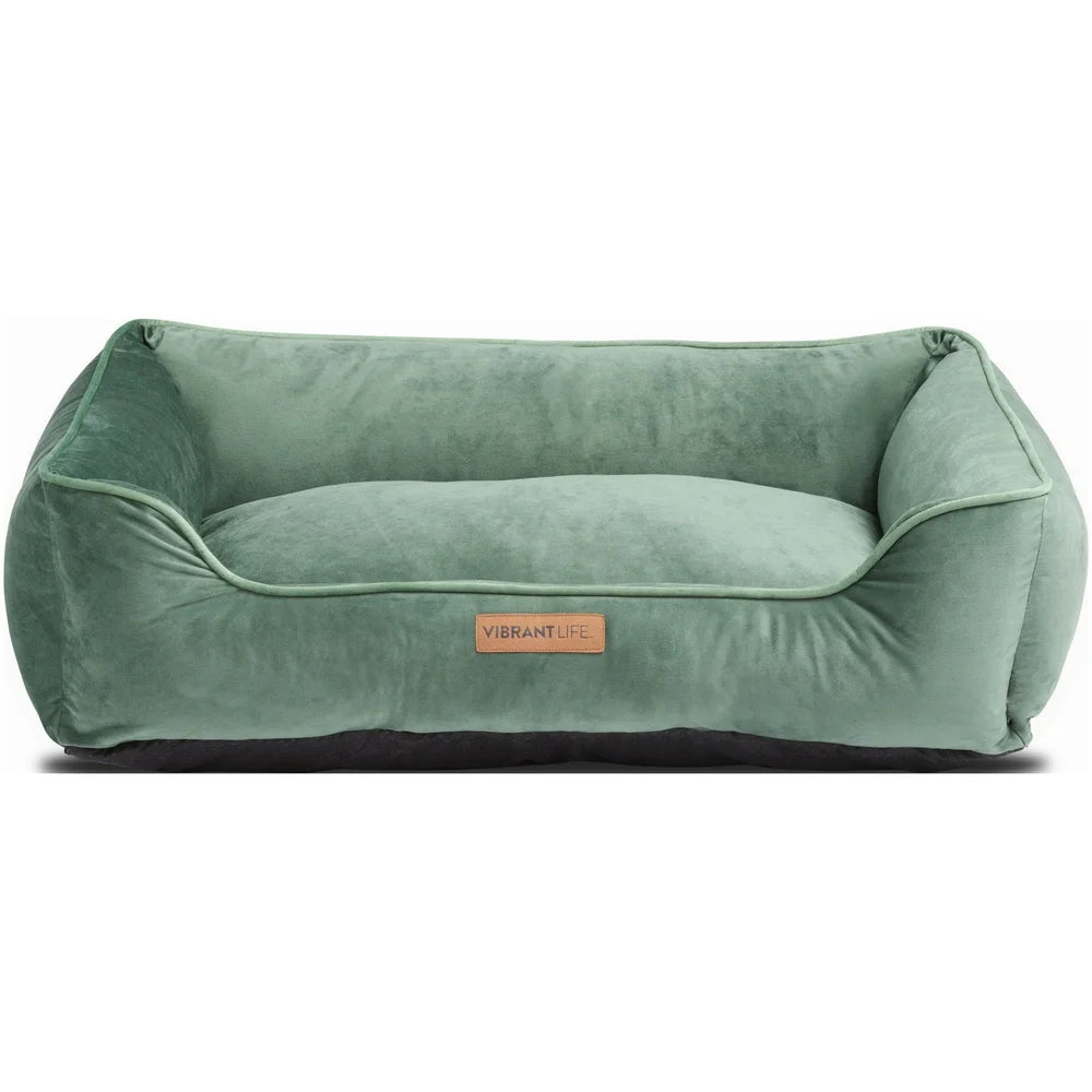 Luxury Large Dog Bed Bolstered Walls and Removable Cover