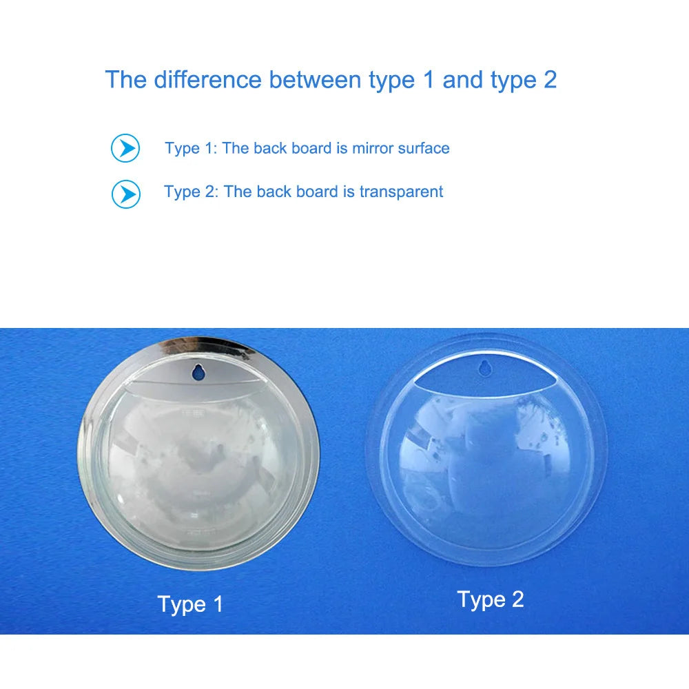 Fish Tanks Home Decoration Wall Mount Fish Tanks Goldfish Bowl Acrylic Hanging Aquariums Flowerpot Flower Vase 15/23CM