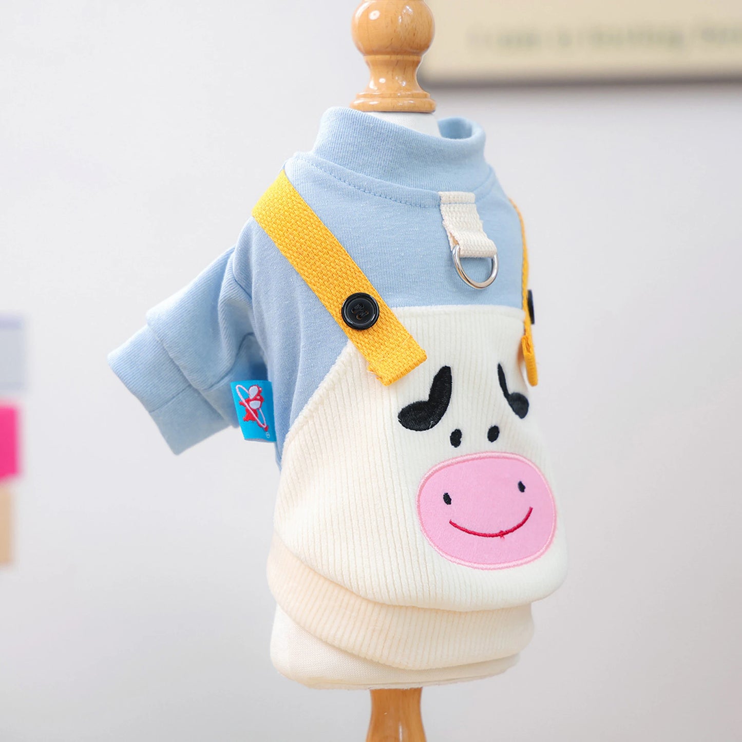 Adorable Puppy Hoodies with Colorful Patterns and Zipper Closure for Stylish Small Dog Outfits