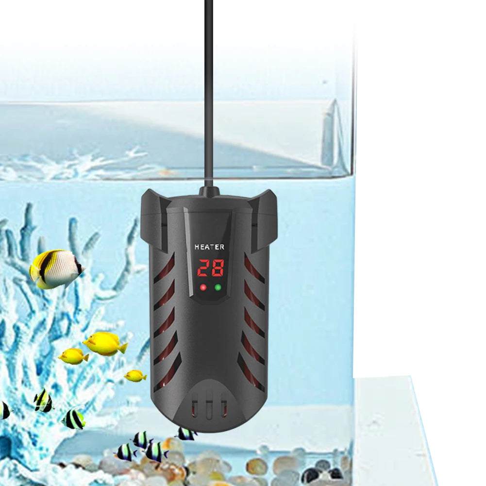 Submersible Fish Tank Heater Digital Display Aquarium Turtle Feeding Water Heater Fish Tank Thermostat Constant Temperature