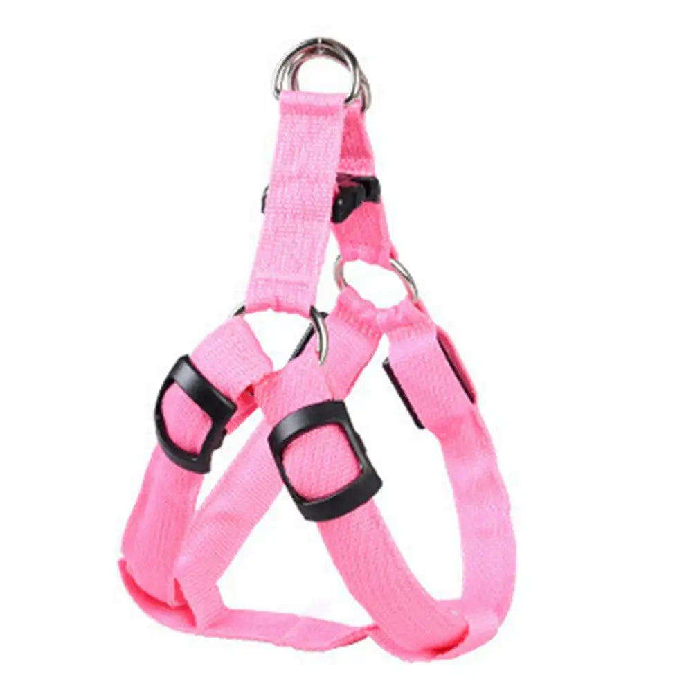 Adjustable LED Pet Harness USB Rechargeable Light Up Dog Harness Glow-in-The-Dark Safety Vest For Small Medium Dogs Pets Arnes