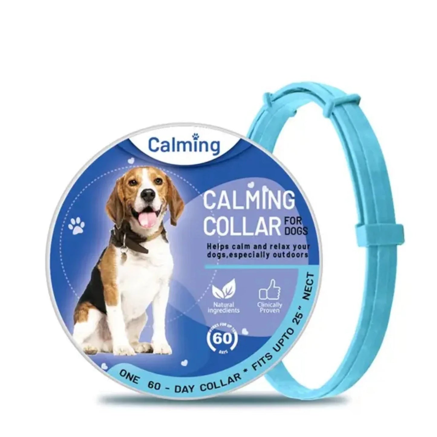 Pet Calming Collar Anxiety Relief Stress Reduction Pacify Soothing TPR Adjustable Waterproof Dog Cat Necklace Pet Supply