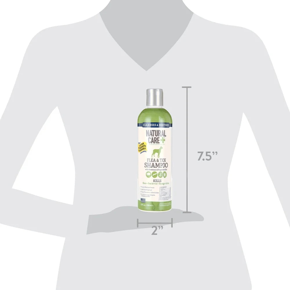 Flea And Tick Dog Shampoo Peppermint Scent Biodegradable