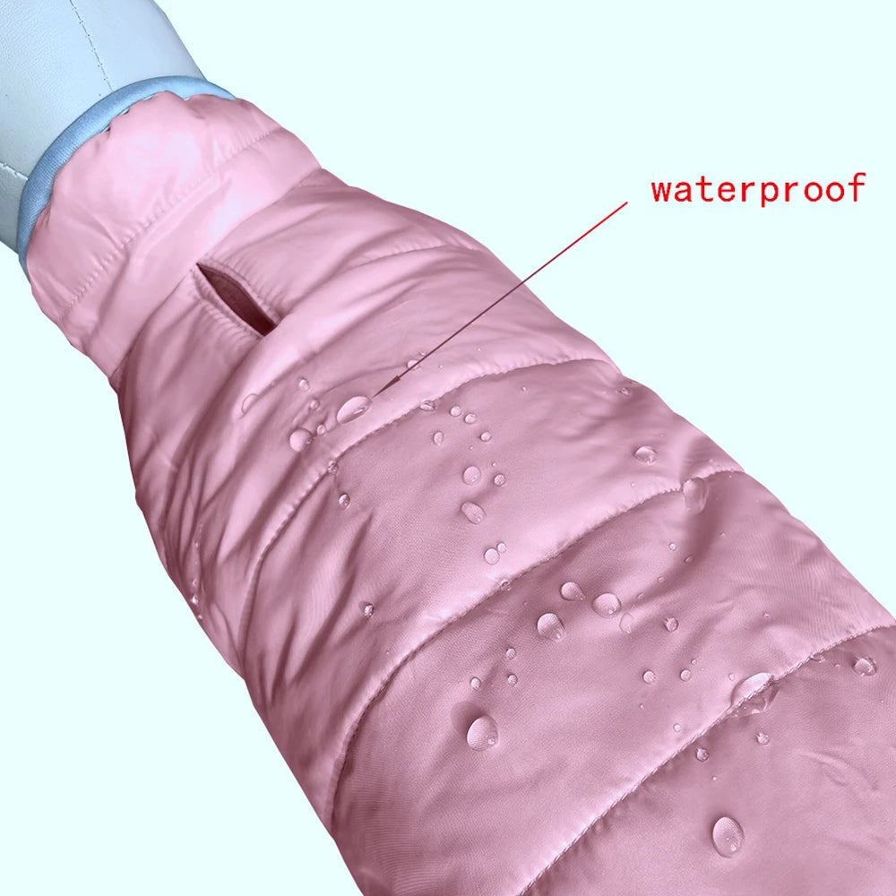 Reversible Dog Coat Double Side Wear Dog Vest Jacket Waterproof Winter Dog Coat Cold Weather Pet Outfit for Small Medium Dogs