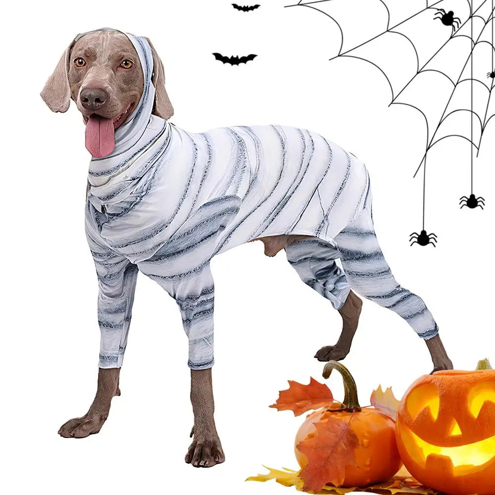 Dog Halloween Costumes Mummy Skeleton Halloween Costume Pet Cosplay Costume Funny Halloween Cat Clothes Reusable Dog Halloween