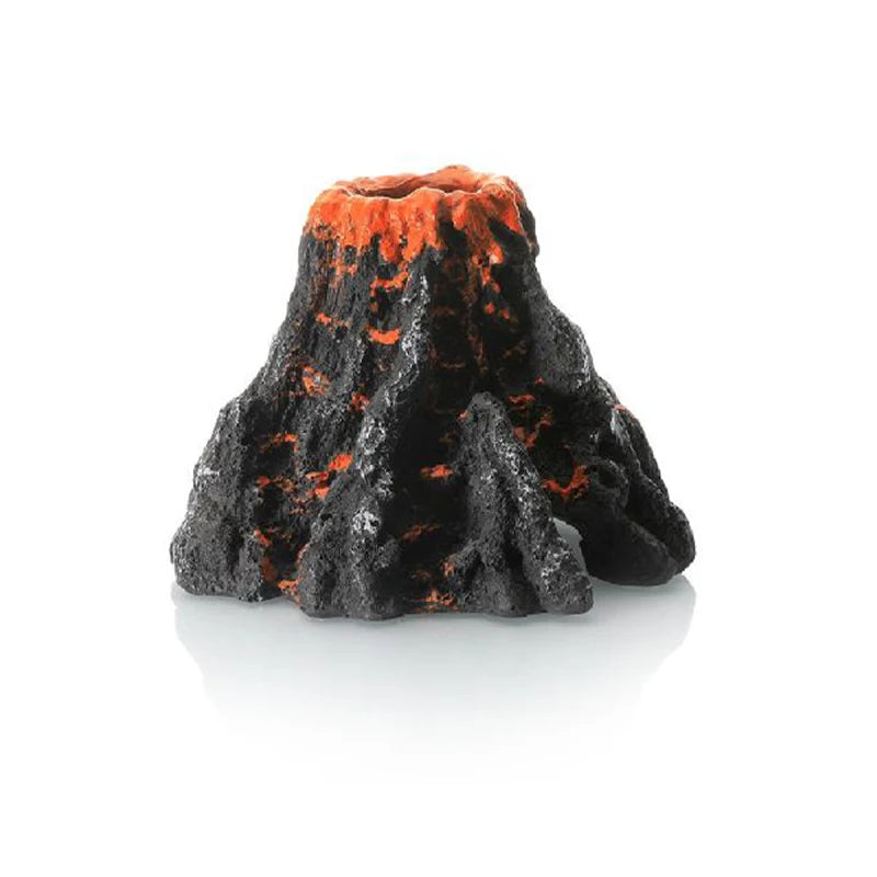 Fish Tank Decoration Aquarium Volcano Shape Air Bubble Stone Resin Oxygen Pump Decoration Ring Stone Tank Plate Air Pump
