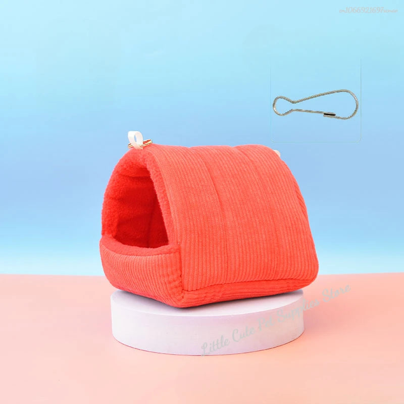 Bird Cage Parrot Cotton Nest Thickened Winter Bird Cotton Nest Pet Mini House Hammock Cage Hut Tent Bed Hanging Cave Pet Product