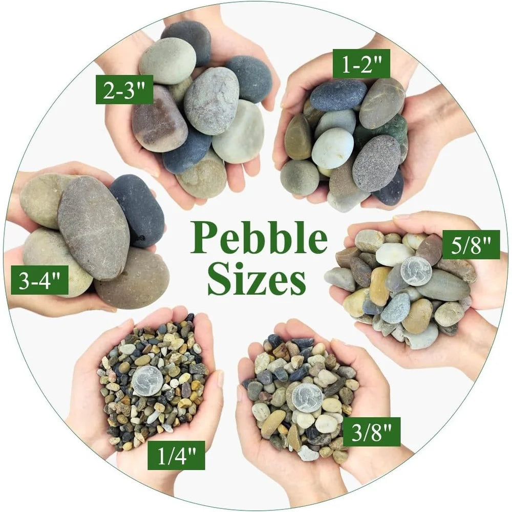 Natural River Rocks Aquarium Gravel 5 Lbs Fish Tank Pebbles
