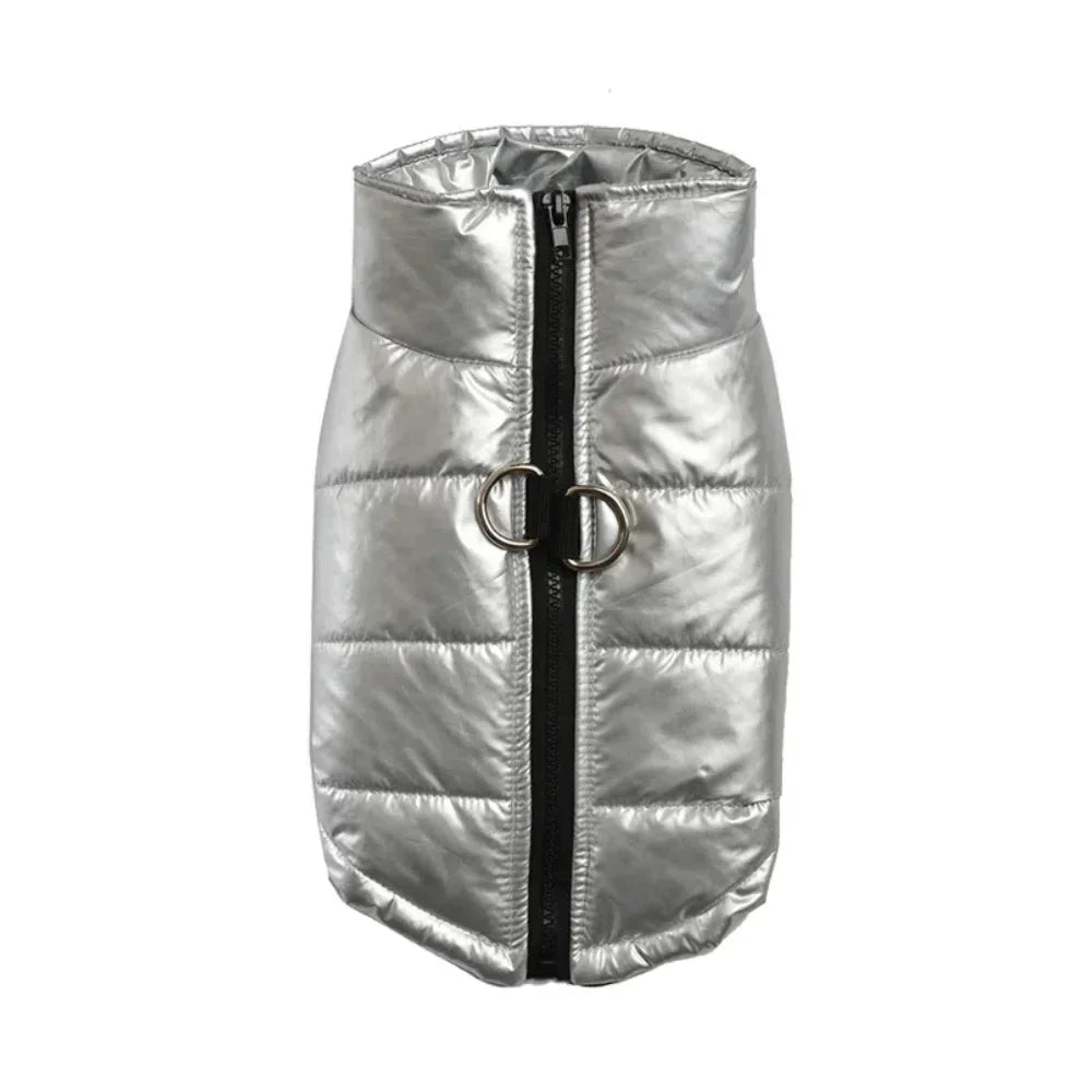 Warm Dog Clothes For Winter Outdoor Waterproof Pet Vest Coat For Small Medium Dogs High Neck Pets Jacket Chihuahua Bulldog Parka