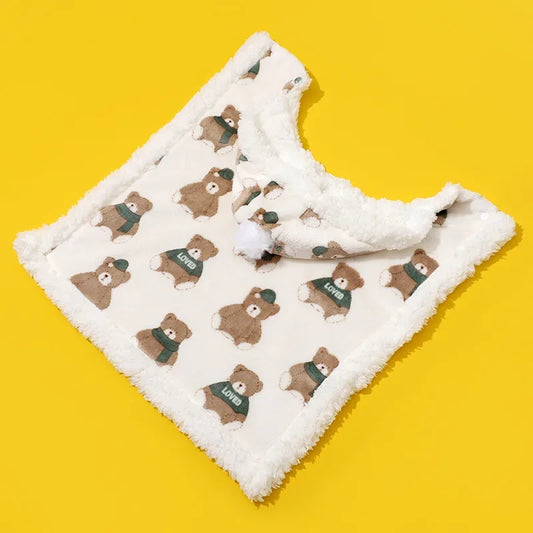 Autumn Winter Pet Dog Clothes Cloak Blanket French Bulldog Puppy Warm Windproof Jacket Sweaters For Small Dog Chihuahua Dog Coat