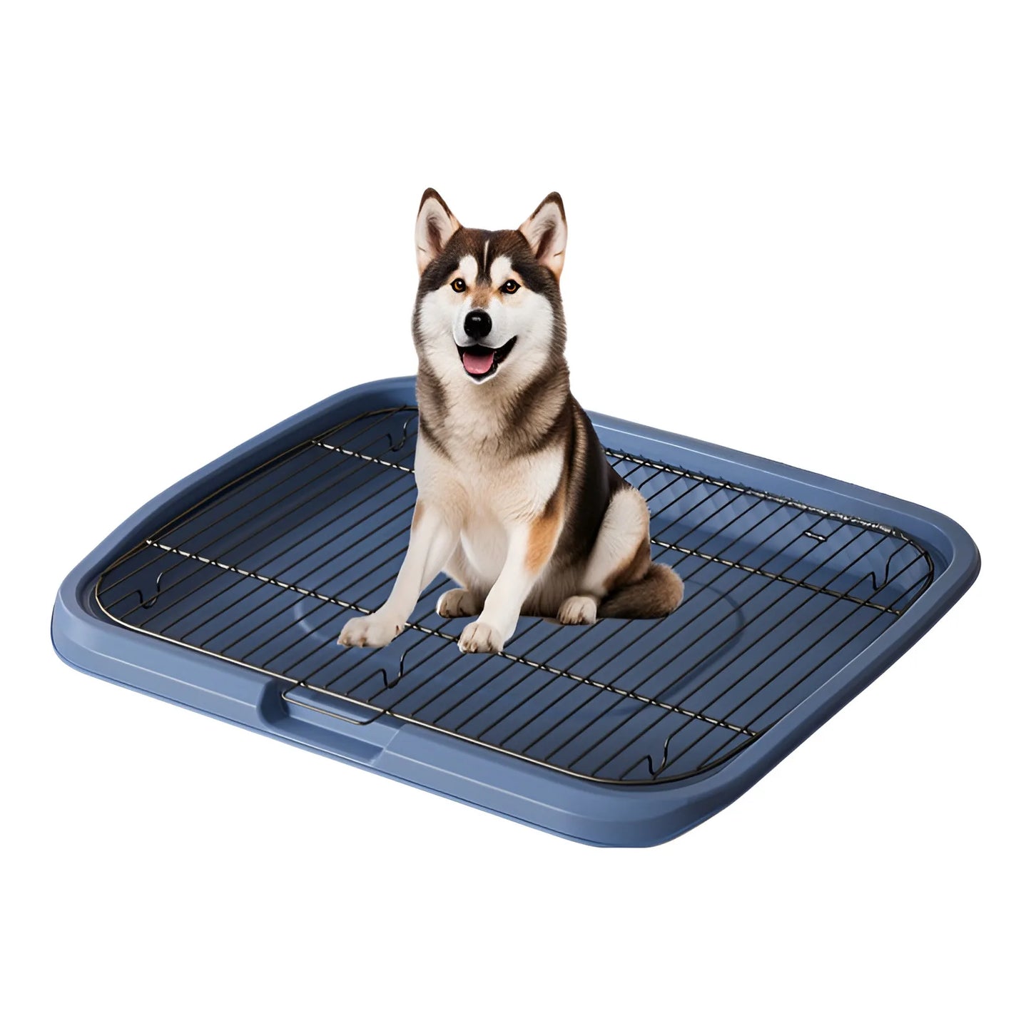 Large Pet Dog Toilet Medium and Large Dogs Toilet Training Equipment Stainless Steel Full Cleaning Anti-stepping Poop Collector