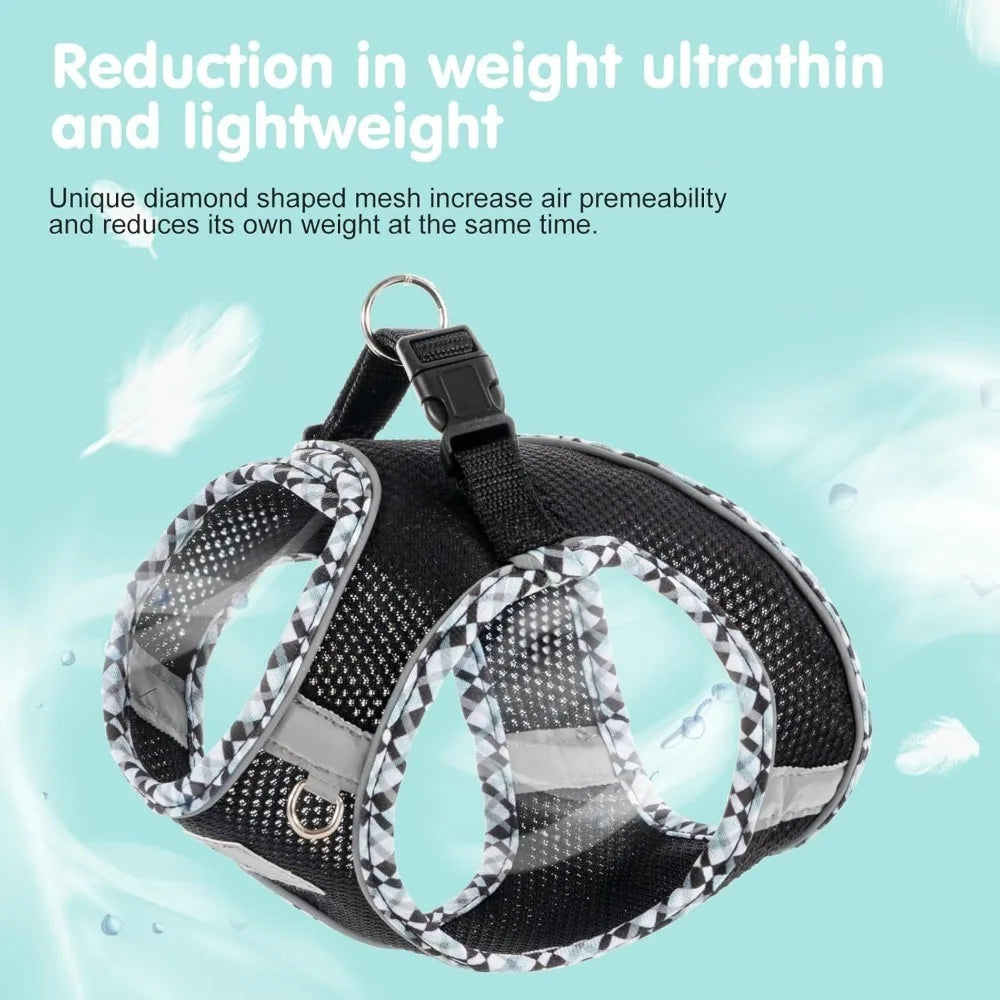 Dog Harness and Leash Set, No Pull Pet Harness for Small Dogs Easy Walking,Soft Breathable Small Dog Harness