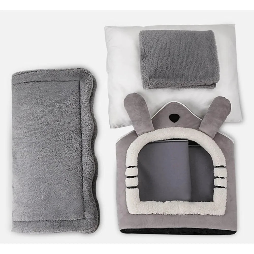 Dog Houses Soft Indoor Enclosed Tent Huts Warm Cave Dog Kennel House Type Winter Warm Small Dog Teddy Four Seasons Universal Rem