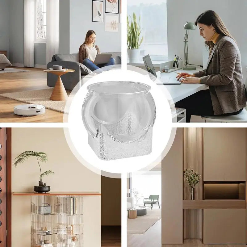 Clear Transparent Round Fish Tank Aquarium Micro-landscape Resistant Falling Desktop Ecologicals Transparent fish tank