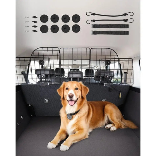 Adjustable Dog Car Barrier Trunk Area 38.5 to 61.6 Inches