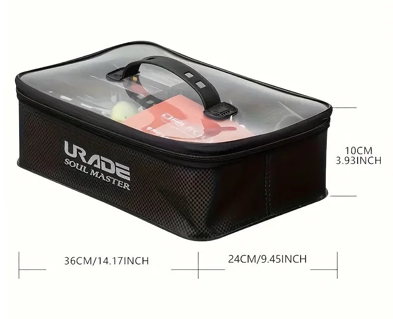 Portable EVA Fishing Storage Box Fishing Tool Accessory Organizer Bag Live Bait Storage Container Large Capacity Water Container