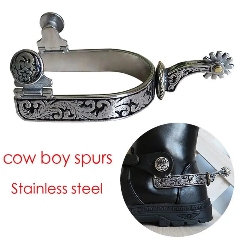 Spurs for Cowboy Boots Beautiful Western Cowboy Spurs Riding Spurs Horse Riding Accessories Horse Roping Spurs with Gear