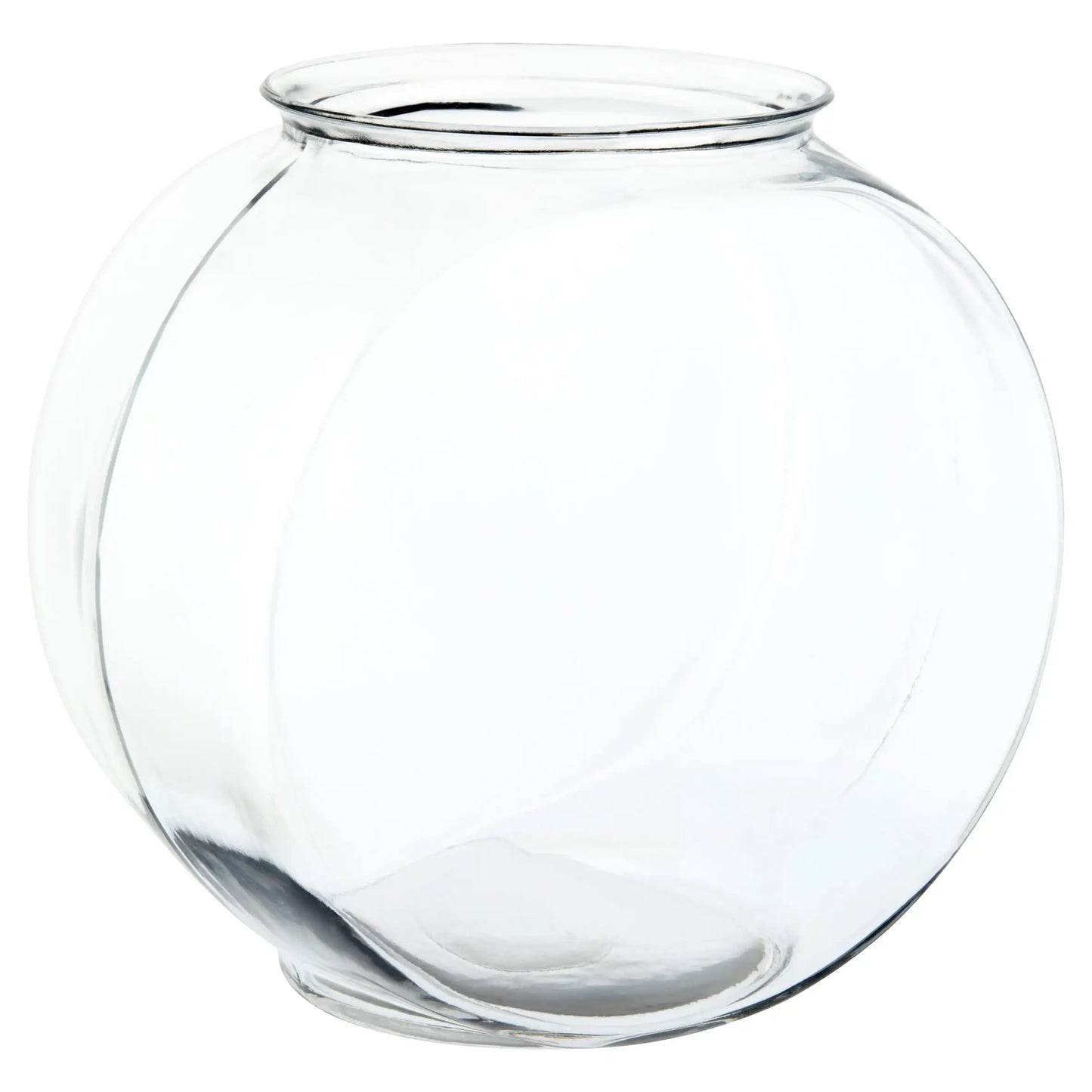 Drum Glass Fishbowl Clear Aquarium, Glass Aquarium Bowl, Betta Fish Tank, Goldfish Bowl for Home Decor