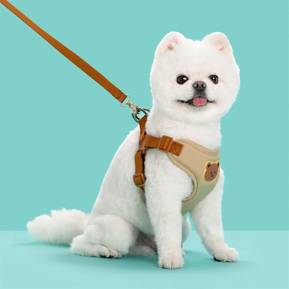 Creative Cute Pet Harness Leash Adjustable Anti-Escape Cat Chest Strap Vest No Pull Dog Collar Harness Pet Accessories