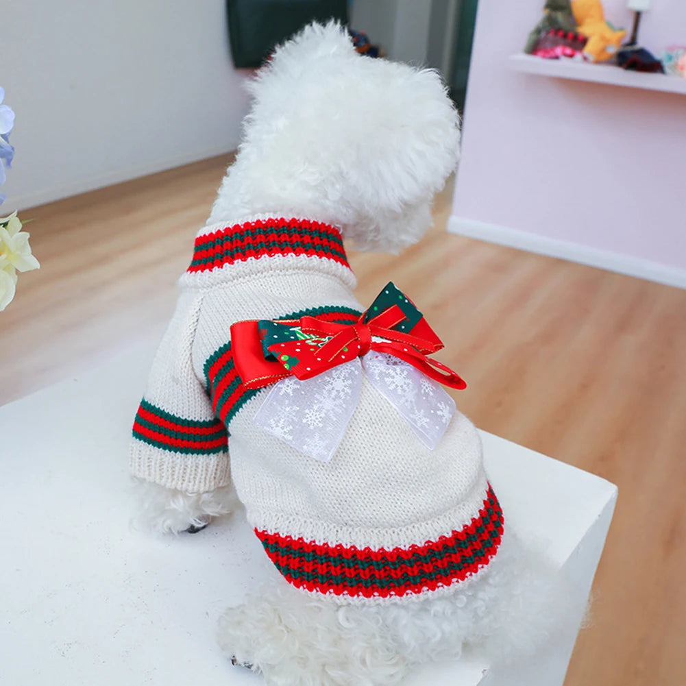Knitted Cat Dog Sweater Autumn Winter Warm Costumes Apparels Coats Pet Products