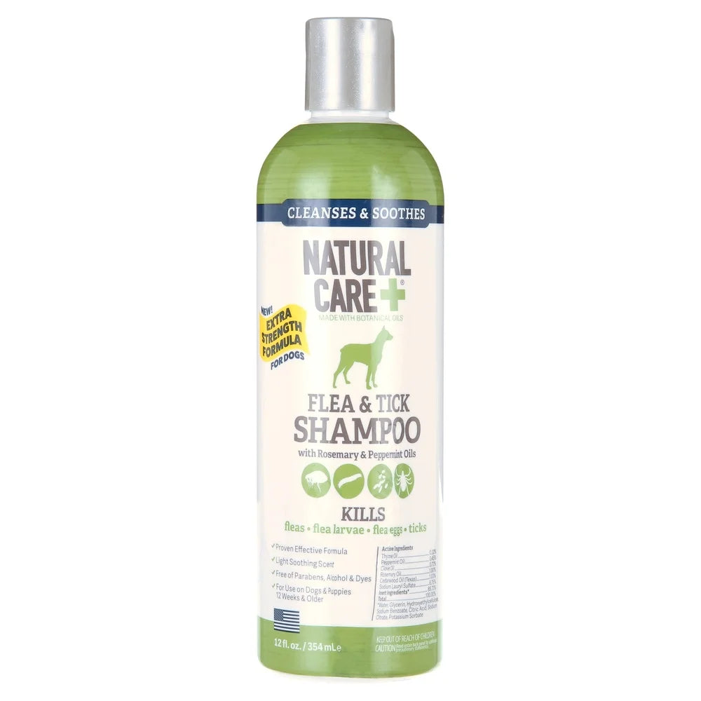 Flea And Tick Dog Shampoo Peppermint Scent Biodegradable