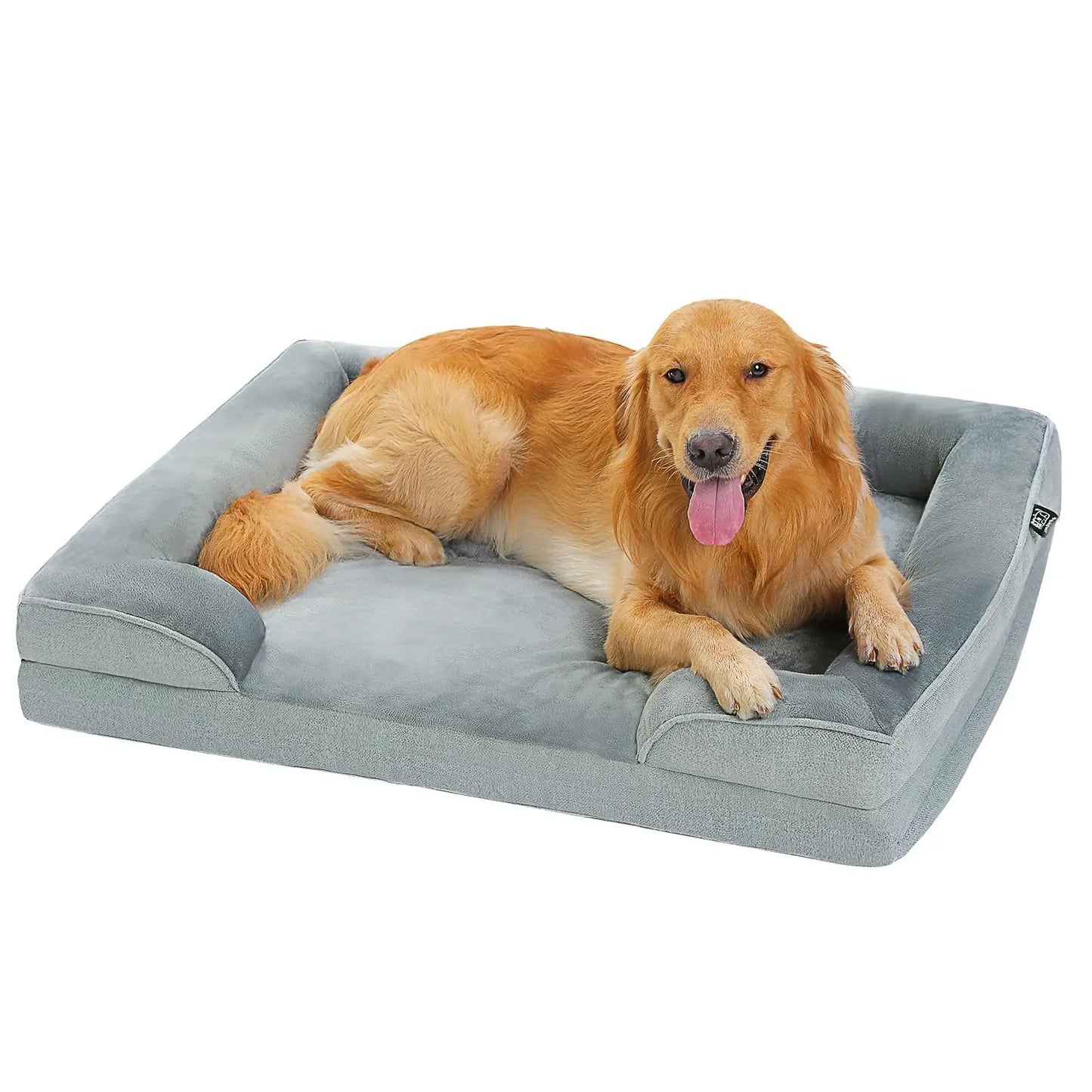 Dog Sofa Bed Memory Foam Pet Couch with Washable Cover Indoor Comfortable Lounger for Small  Medium Dogs