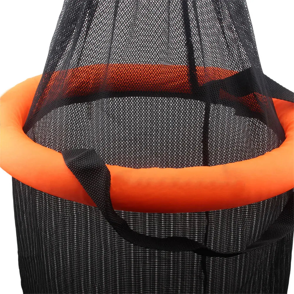 Floating Fishing Bait Basket Foldable Fishing Holder Bucket Fishing Bucket Storage Bag for Caught Fish