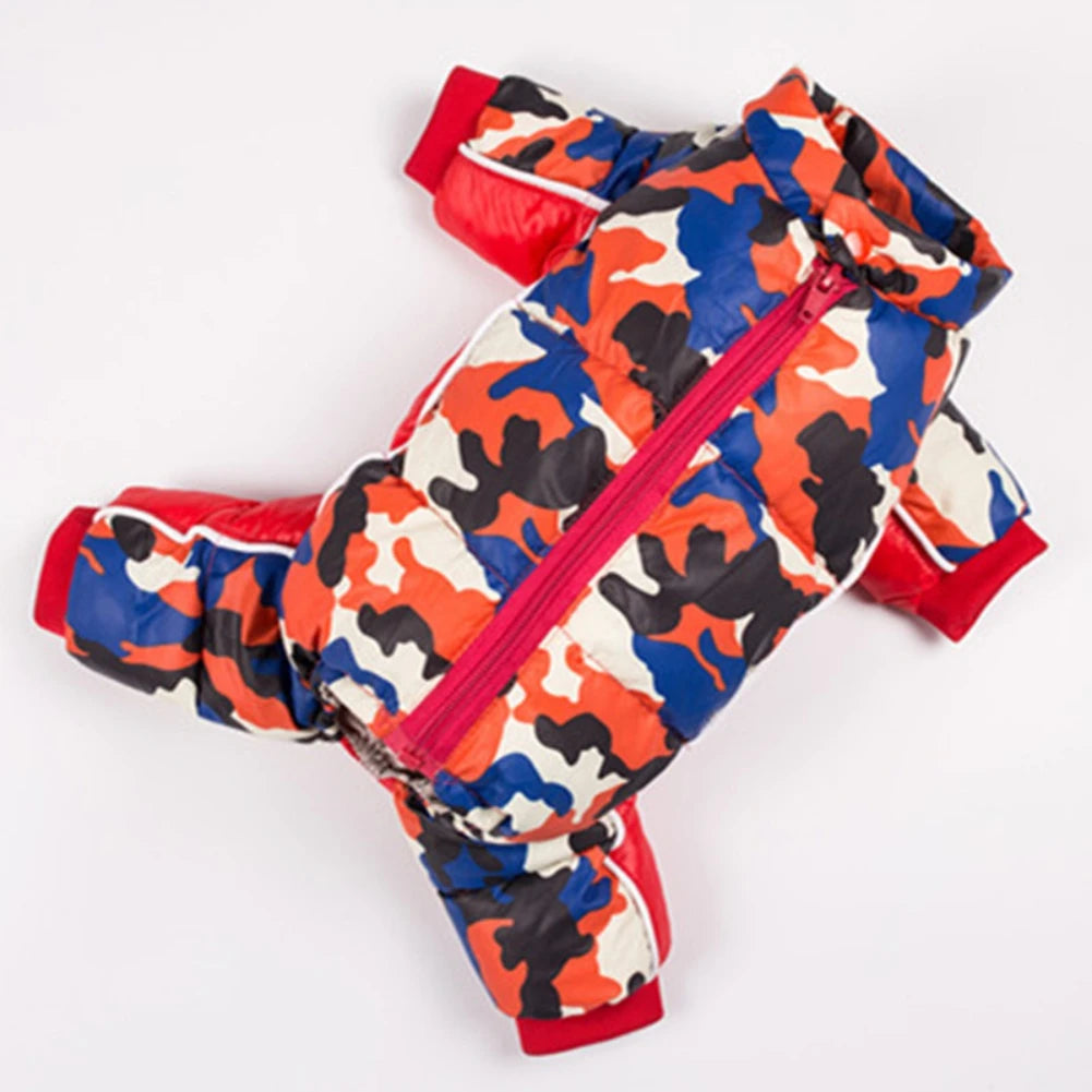 Autumn Winter Pet Dog Padded Coat Super Warm Jacket Thicken Reflective Dog Clothes Waterproof Puppy Jumpsuits Pet Dog Clothing