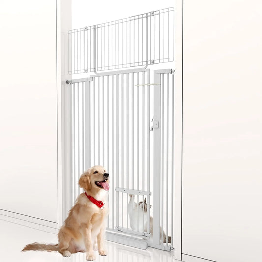 71" Extra Tall Cat Gate 29.5-40.6 Wide Pet gate for Doorway Pet Gate  Cat Doors NO Drilling Prsure Mount Kit for Cats