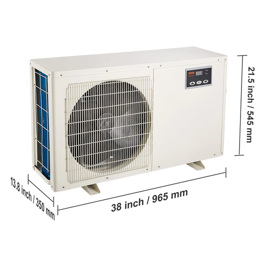 VEVOR Aquarium Chiller 0.25/0.33/0.1/1.5HP Hydroponic Water Chiller Quiet Refrigeration Compressor for Fresh Water Fish Tank